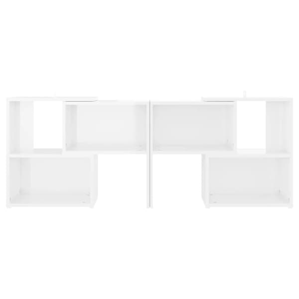 vidaXL tv-bord 104x30x52 cm konstrueret træ hvid højglans