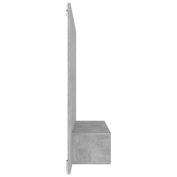 vidaXL Veggmontert TV-benk betonggrå 120x23,5x90 cm konstruert tre