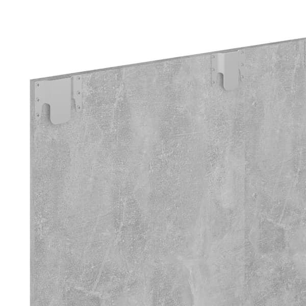 vidaXL Veggmontert TV-benk betonggrå 120x23,5x90 cm konstruert tre