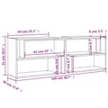Miniatyrbilde 8 av 9: vidaXL TV-benk høyglans grå 149x30x52 cm konstruert tre