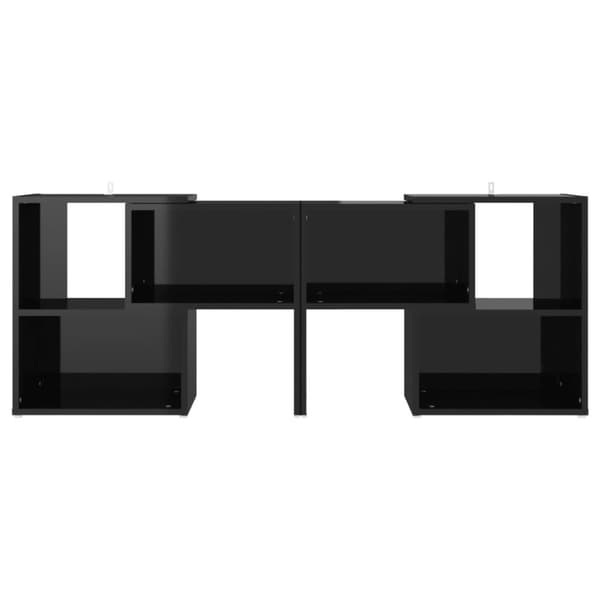 vidaXL TV-benk høyglans svart 104x30x52 cm konstruert tre
