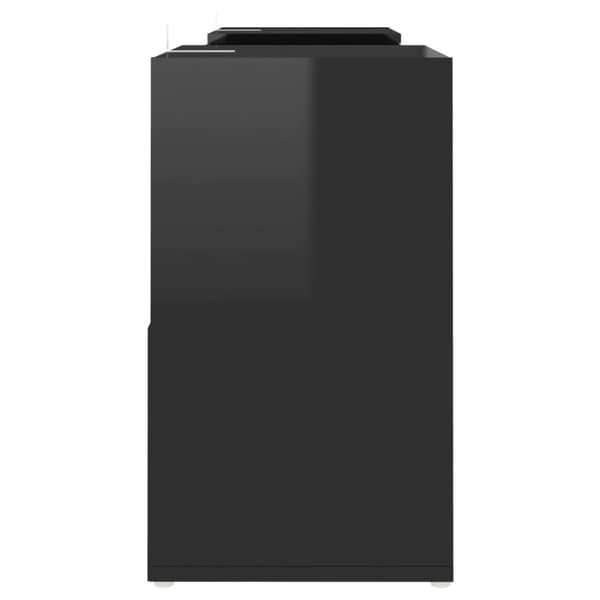 vidaXL TV-benk høyglans svart 104x30x52 cm konstruert tre