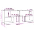 Miniatyrbilde 7 av 7: vidaXL TV-benk høyglans svart 104x30x52 cm konstruert tre