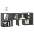 Miniatyrbilde 5 av 7: vidaXL TV-benk grå 104x30x52 cm konstruert tre