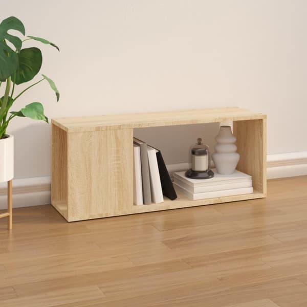vidaXL Tv-bänk sonoma-ek 80x24x32 cm konstruerat trä