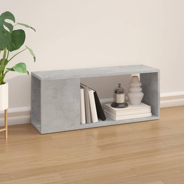 vidaXL tv-bord 80x24x32 cm konstrueret træ betongrå