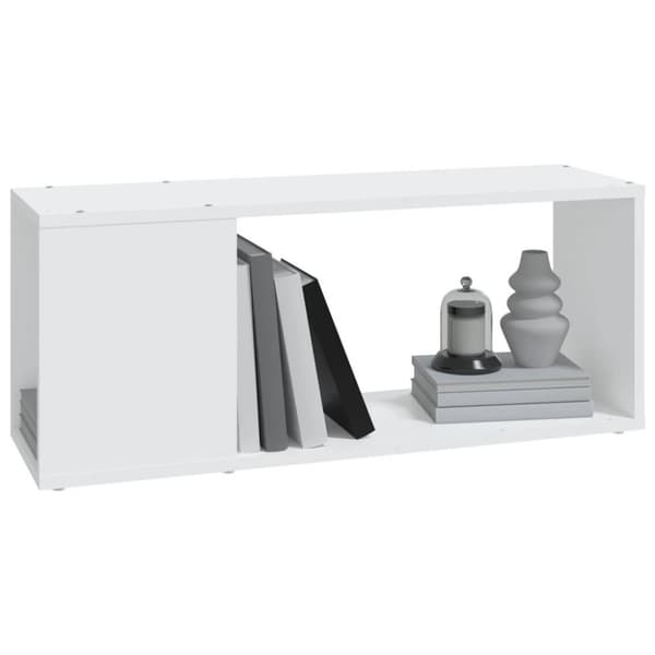 vidaXL TV-taso valkoinen 80x24x32 cm tekninen puu