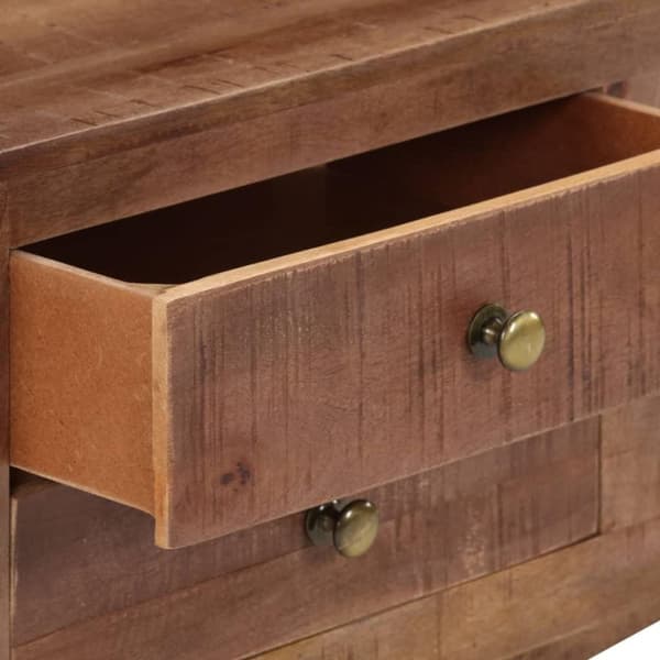vidaXL TV-benk 110x30x40 cm grovt mangotre