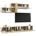 Miniatyrbilde 4 av 10: vidaXL TV-benksett 6 stk sonoma eik konstruert tre
