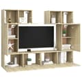 Miniatyrbilde 4 av 10: vidaXL TV-benksett 6 stk sonoma eik konstruert tre