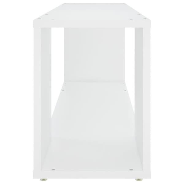 vidaXL Tv-bänk vit 100x24x32 cm konstruerat trä