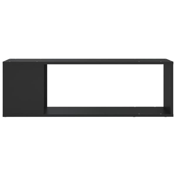 vidaXL TV-benk svart 100x24x32 cm konstruert tre
