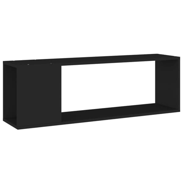 vidaXL TV-benk svart 100x24x32 cm konstruert tre