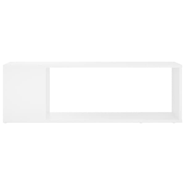 vidaXL tv-bord 100x24x32 cm konstrueret træ hvid