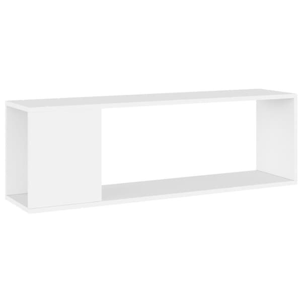vidaXL tv-bord 100x24x32 cm konstrueret træ hvid