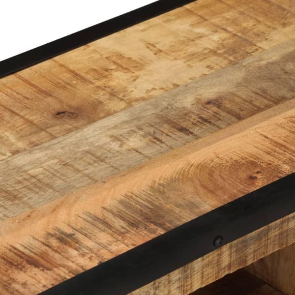 vidaXL TV-bänk 110x31x46 cm grovt mangoträ