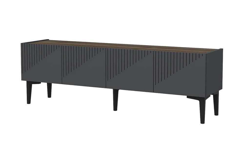 TV-BÄNK 154 cm Antracit/Valnöt