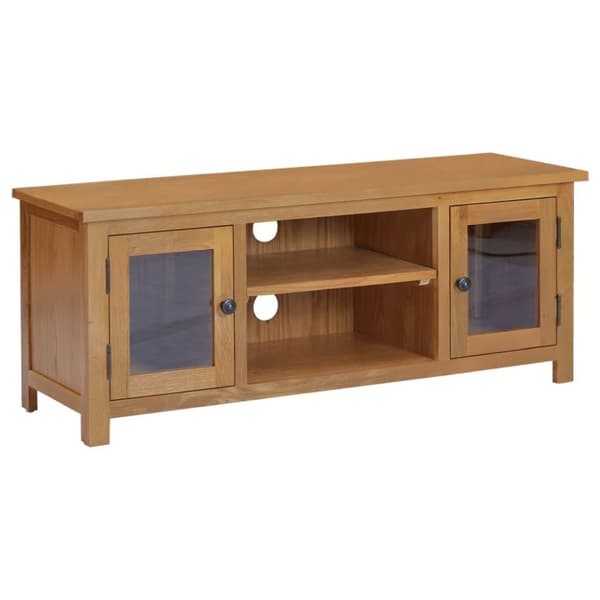 vidaXL TV-benk 110x35x44 cm heltre eik