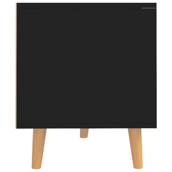 vidaXL Tv-bänk svart 90x40x48,5 cm konstruerat trä