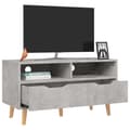 Miniatyrbilde 4 av 9: vidaXL TV-benk betonggrå 90x40x48,5 cm konstruert tre