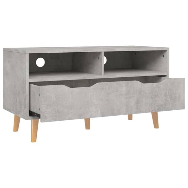 vidaXL TV-benk betonggrå 90x40x48,5 cm konstruert tre