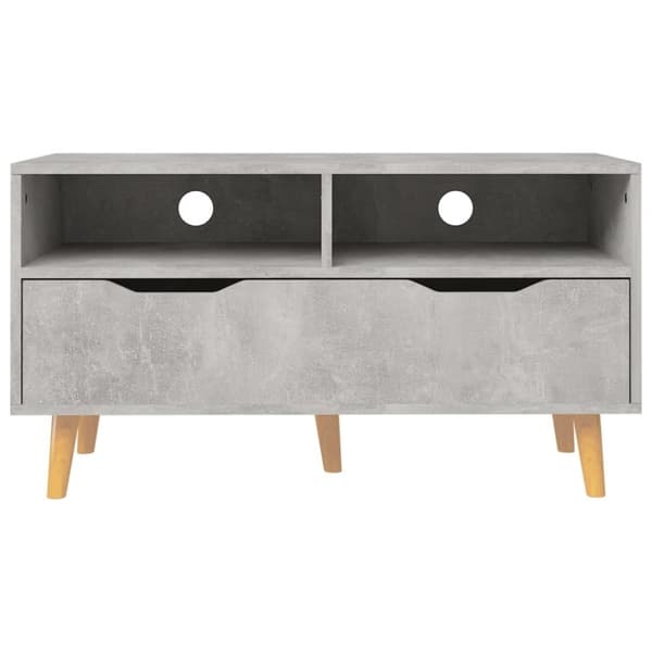 vidaXL TV-benk betonggrå 90x40x48,5 cm konstruert tre