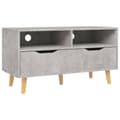 Miniatyrbilde 2 av 9: vidaXL TV-benk betonggrå 90x40x48,5 cm konstruert tre