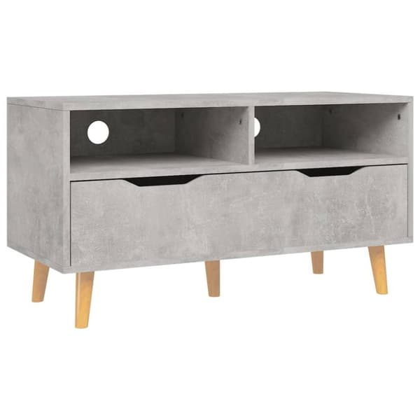 vidaXL TV-benk betonggrå 90x40x48,5 cm konstruert tre