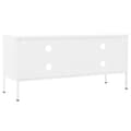 Miniatyrbilde 4 av 10: vidaXL TV-benk hvit 105x35x50 cm stål