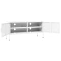 Miniatyrbilde 5 av 10: vidaXL TV-benk hvit 105x35x50 cm stål