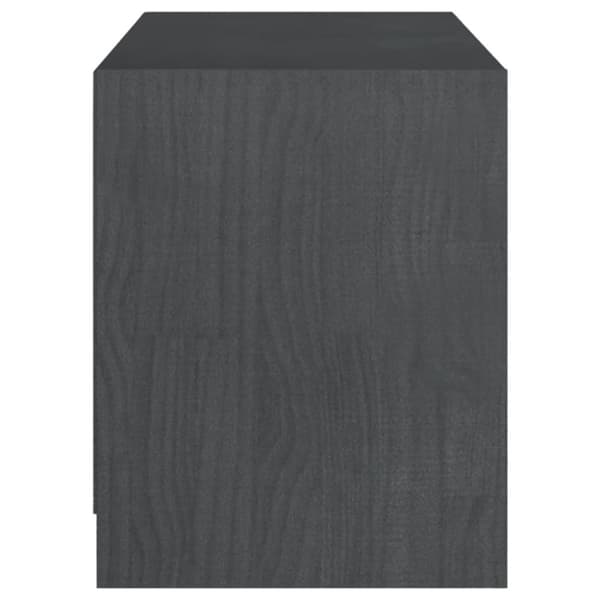 vidaXL tv-skab 104x33x41 cm massivt fyrretræ grå