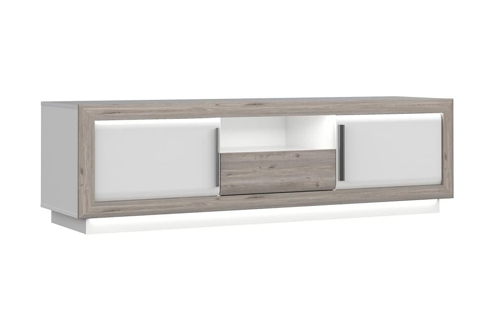 MOVILLA Förlängningsbart Matbord 120 cm Brun/Vit