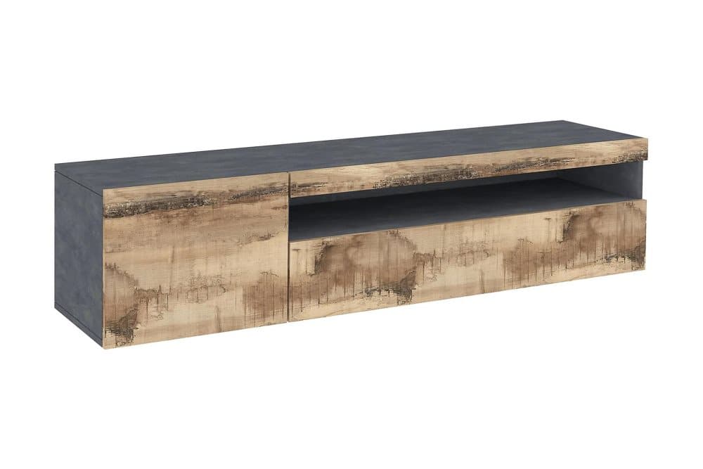 DAVOSER Tv-bänk 155 cm Antracit/Brun