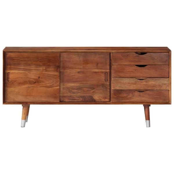 vidaXL tv-skab 118x30x55 cm massivt akacietræ