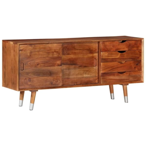vidaXL tv-skab 118x30x55 cm massivt akacietræ