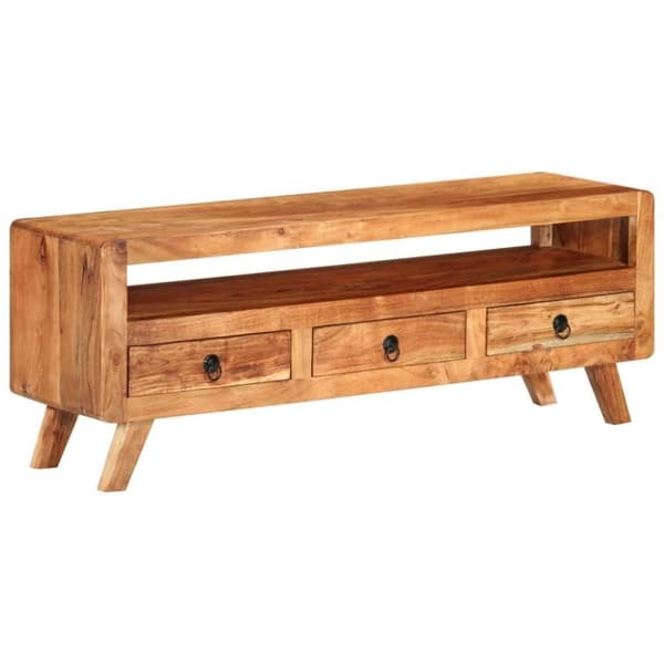 vidaXL TV-benk 110x30x40 cm heltre akasie