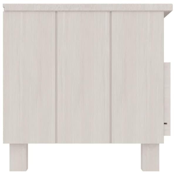vidaXL tv-skab HAMAR 106x40x40 cm massivt fyrretræ hvid