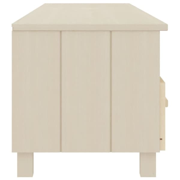 vidaXL tv-skab HAMAR 158x40x40 cm massivt fyrretræ honningbrun