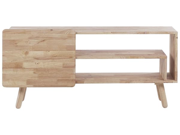 TV-Stand Lyst Træ 1 Låge Stue Skab Opbevaring Retro Stil