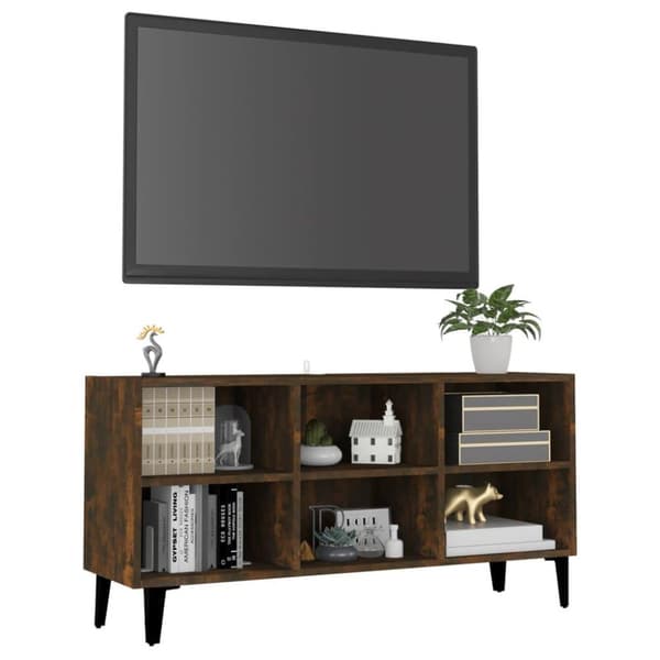 vidaXL TV-taso metallijalat savutammi 103,5x30x50 cm