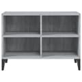 Pikkukuva 4 / 7: vidaXL TV-taso metallijaloilla harmaa Sonoma 69,5x30x50 cm