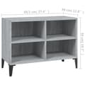 Pikkukuva 6 / 7: vidaXL TV-taso metallijaloilla harmaa Sonoma 69,5x30x50 cm