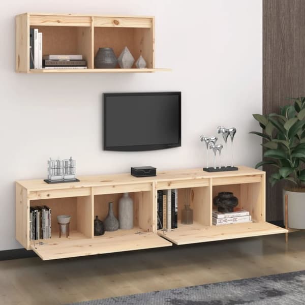 vidaXL TV-tasot 3 kpl täysi mänty