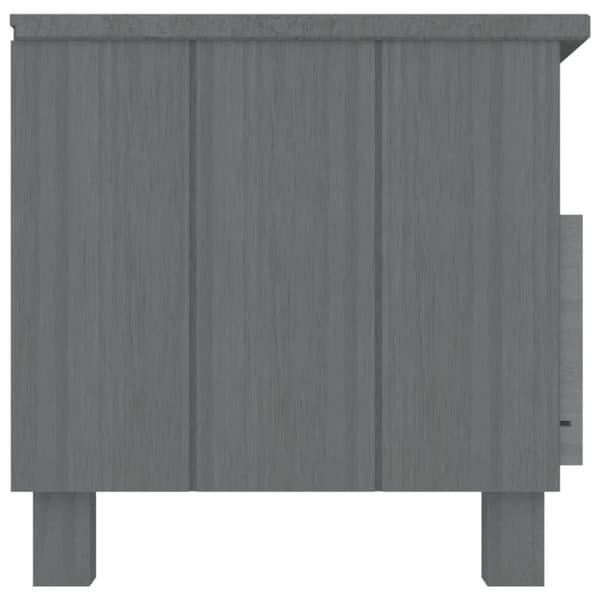 vidaXL TV-taso HAMAR tummanharmaa 106x40x40 cm täysi mänty