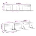 Miniatyrbilde 10 av 10: vidaXL 5-delers TV-skapsett massivtre furu