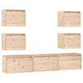 Miniatyrbilde 1 av 11: vidaXL TV-benker 7 stk heltre furu