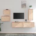 Miniatyrbilde 3 av 11: vidaXL TV-benker 5 stk heltre furu