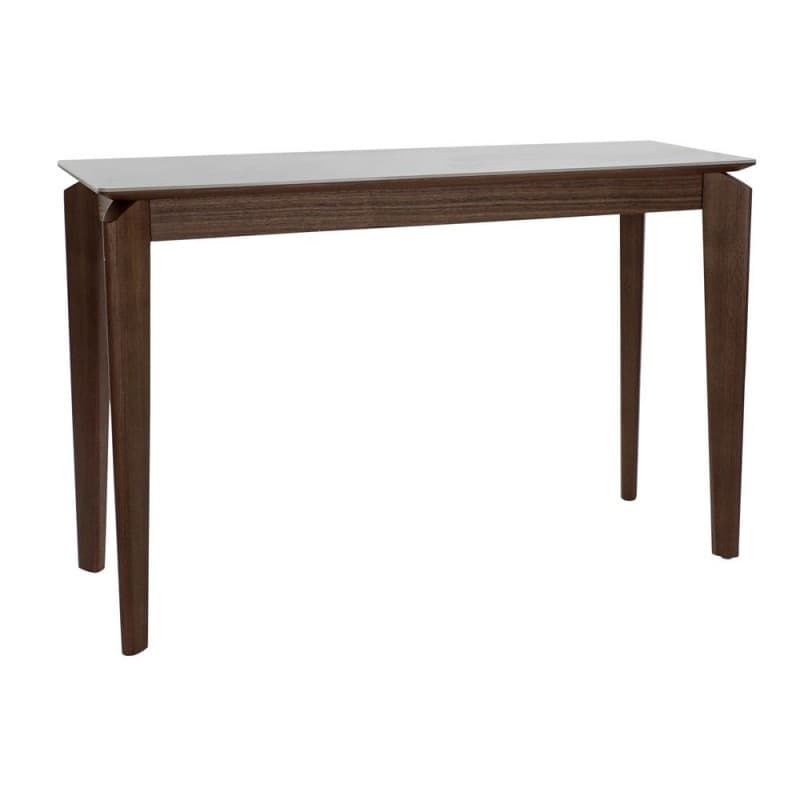 Sidobord DKD Home Decor Vit Brun Keramik valnöt (120 x 39 x 77 cm)