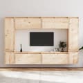 Miniatyrbilde 3 av 11: vidaXL TV-benker 8 stk heltre furu