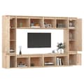 Miniatyrbilde 5 av 11: vidaXL TV-benker 8 stk heltre furu